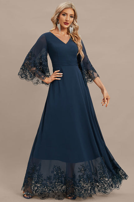 Robe Trapèze Lueur Azurienne - gallery 4