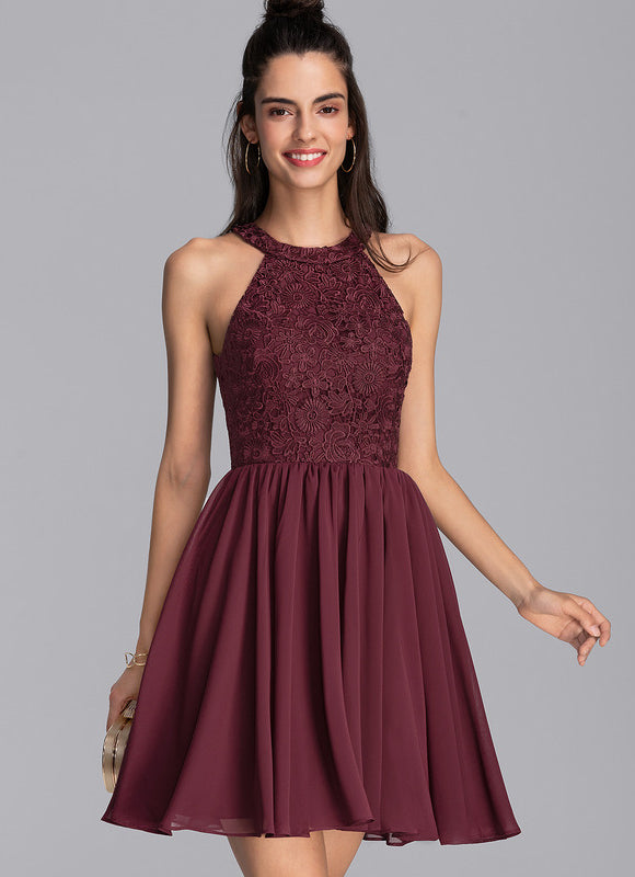 Robe Trapèze Courte Festive - gallery 6
