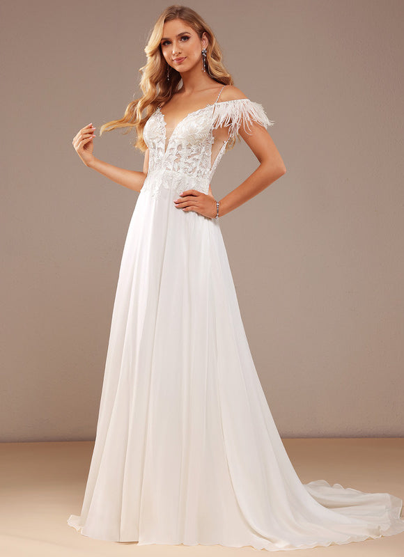 Robe Trapèze Éclat De Plumeau - gallery 4