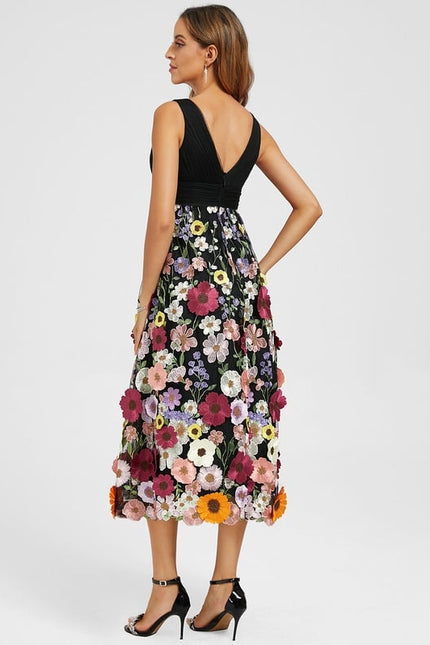 Robe Trapèze Éclat Multicolore - gallery 5