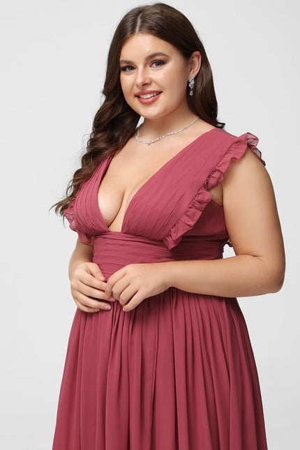 Robe Trapèze Mousseline Fendue - gallery 7