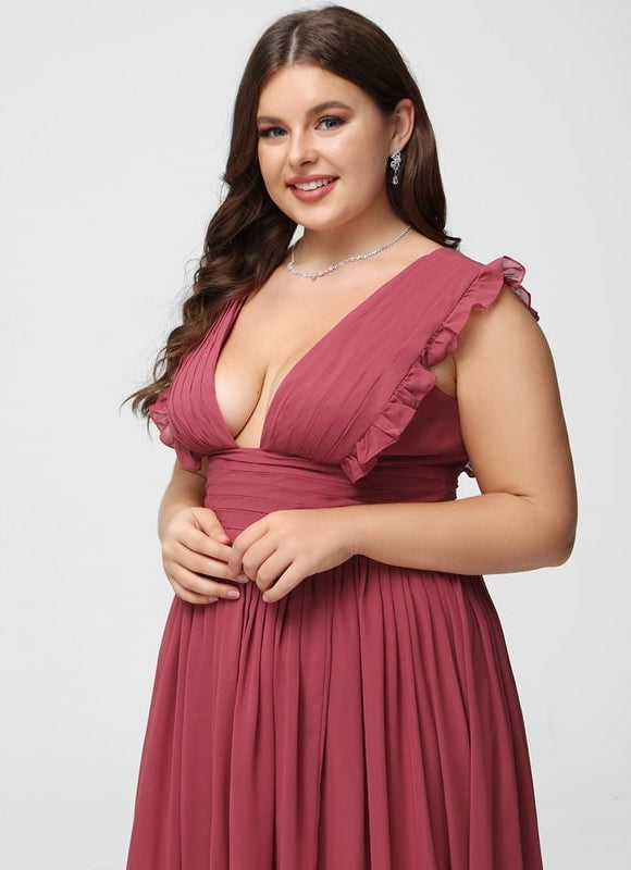 Robe Trapèze Mousseline Fendue - gallery 7