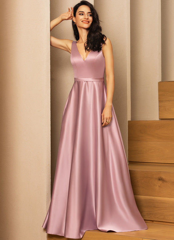 Robe Satin Trapeze - gallery 2