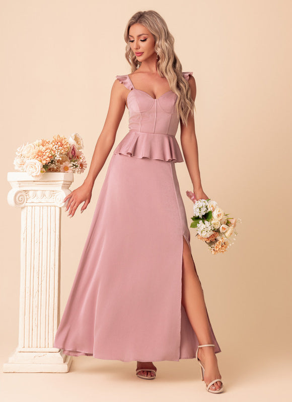 Robe Trapèze Satin Chic Maxi - gallery 5