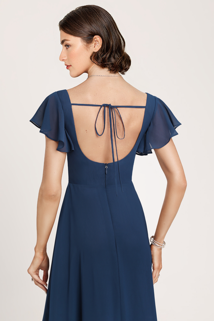 Robe Trapèze Flottante Aqua - gallery 2