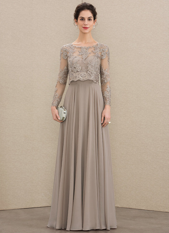 Robe Trapèze Longue Violetée - gallery 1