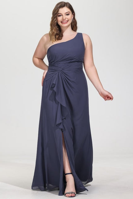 Robe Trapèze Asymétrique Beige - gallery 8