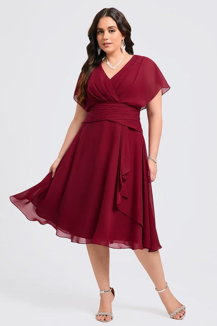 Robe Trapèze Émeraude Volante - gallery 6