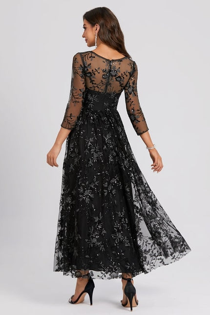 Robe Trapèze Élégance Sombre Lueur - gallery 4