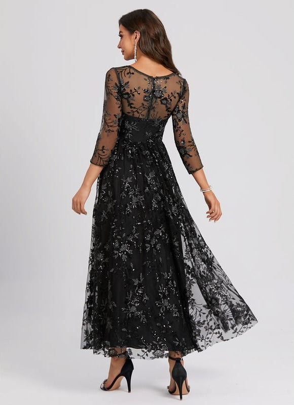 Robe Trapèze Élégance Sombre Lueur - gallery 4