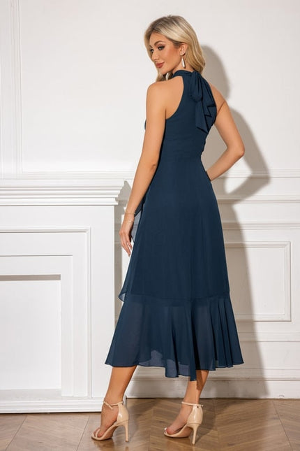 Robe Trapèze Florale Éclatante - gallery 3