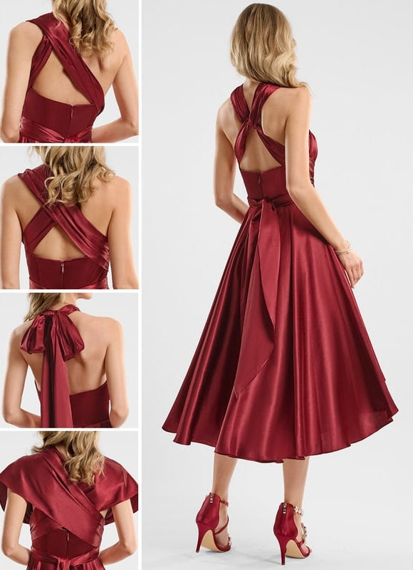 Robe Trapèze Satin Raffiné - gallery 1
