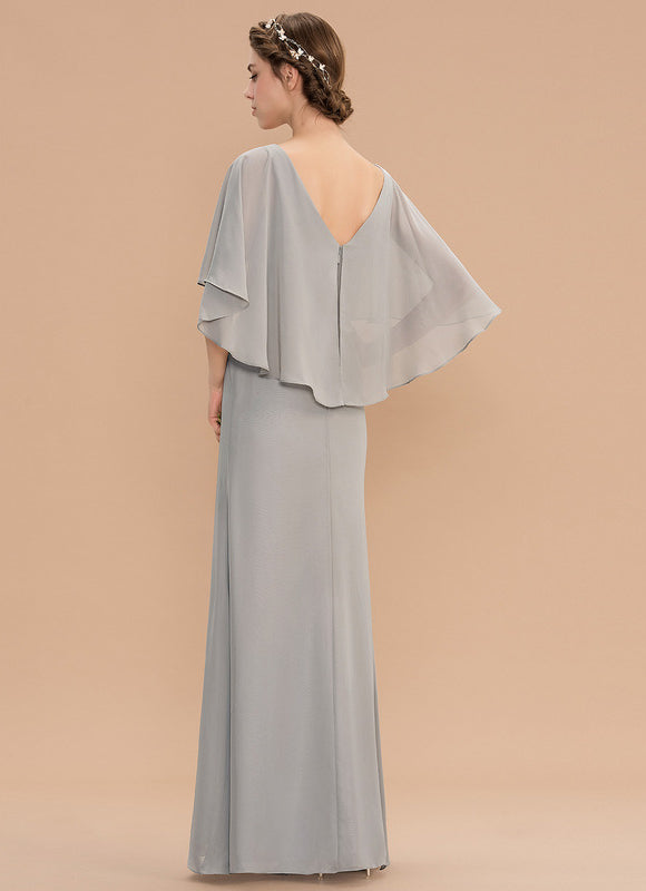 Robe Trapèze Gris Flottant - gallery 5