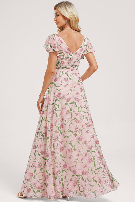 Robe Trapèze Mousseline Fendue - gallery 4