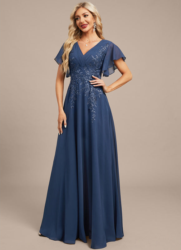 Robe Trapèze Lueur Azurienne - gallery 5