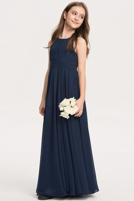 Robe Trapèze Bleu Doux Éclat - gallery 3