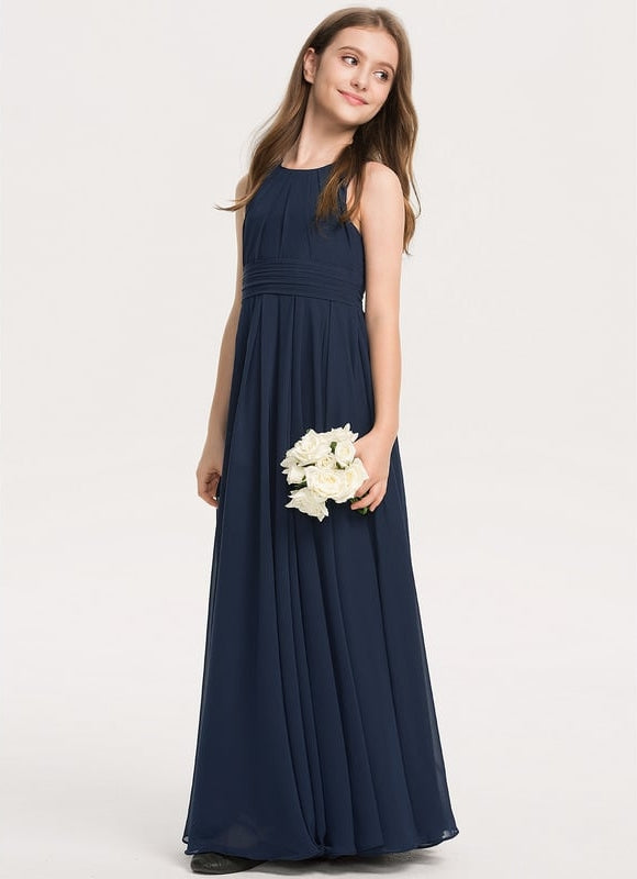 Robe Trapèze Bleu Doux Éclat - gallery 3