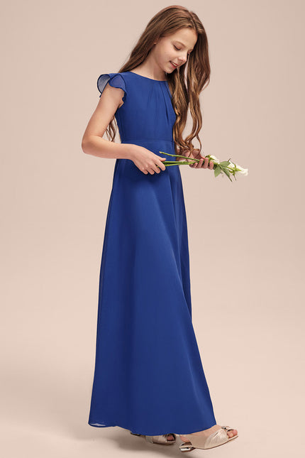 Robe Trapèze Bleu Doux Éclat - gallery 1