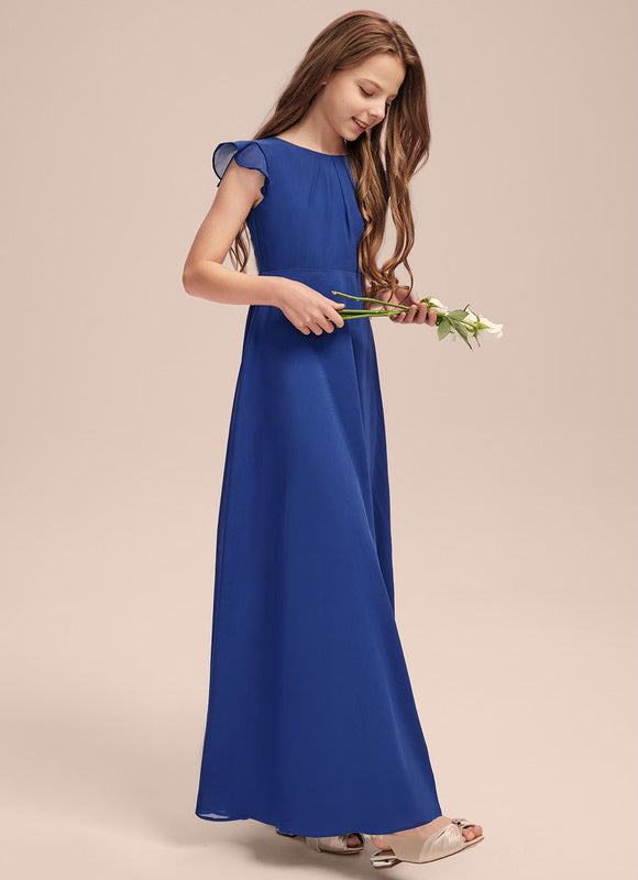 Robe Trapèze Bleu Doux Éclat - gallery 1
