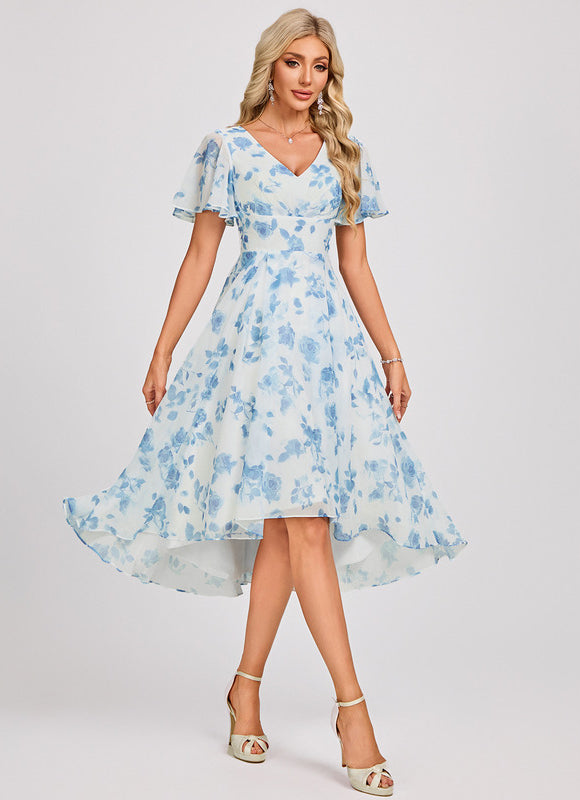 Robe Trapèze Fluide Asymétrique