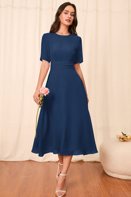 Robe Trapèze Noire Flottante - gallery 8