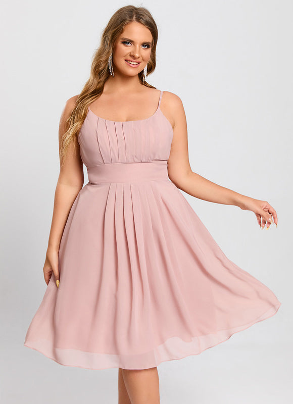 Robe Trapèze Élégance Rose - gallery 7