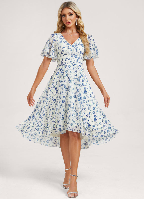 Robe Trapèze Fluide Asymétrique - gallery 3