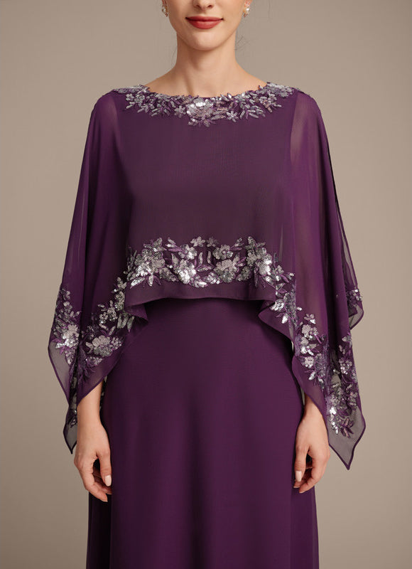 Robe Trapèze Violette Éthérée - gallery 7