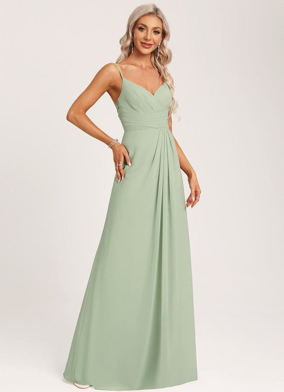 Robe Trapèze Mousseline Fendue - gallery 5