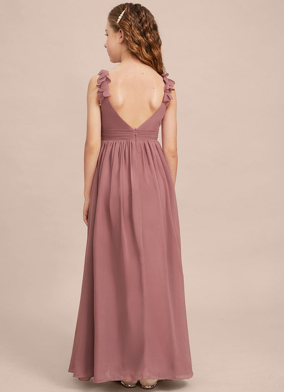 Robe Trapèze Mousseline Fleurie - gallery 6