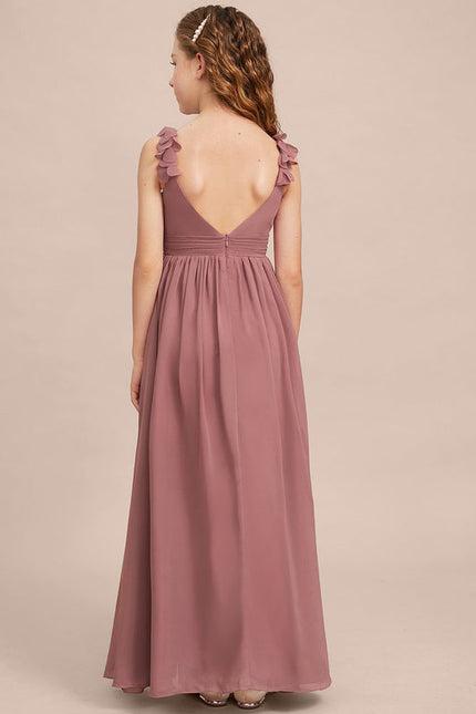 Robe Trapèze Mousseline Fleurie - gallery 6