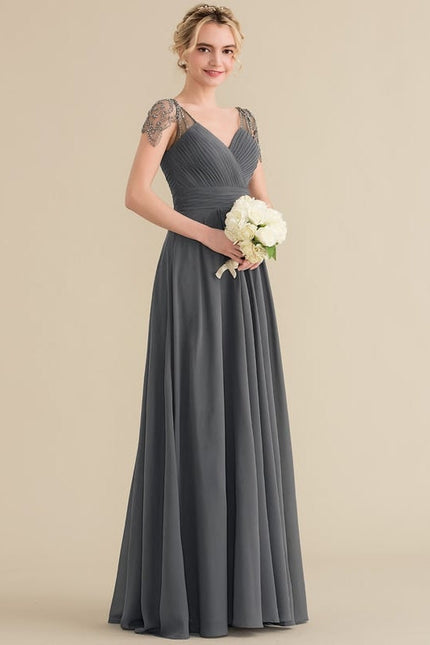Robe Trapèze Longue Élégante - gallery 3