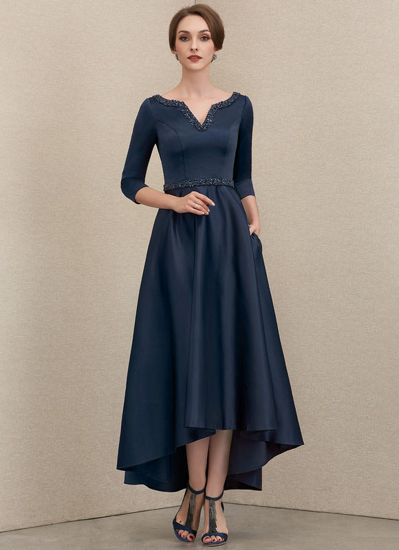 Robe Trapèze Élégance Saphir - gallery 2