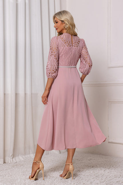 Robe Trapèze Dentelle - gallery 1