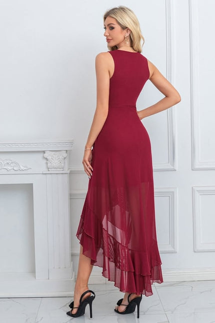 Robe Trapèze Flottante Bordeaux - gallery 3