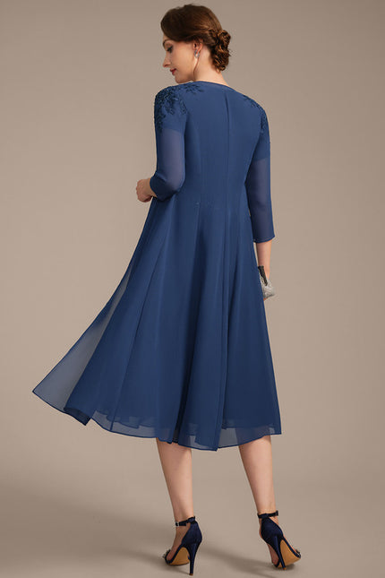 Robe Trapèze Éclat Céleste - gallery 4