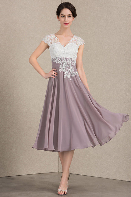 Robe Trapèze Violet Éclat Satiné