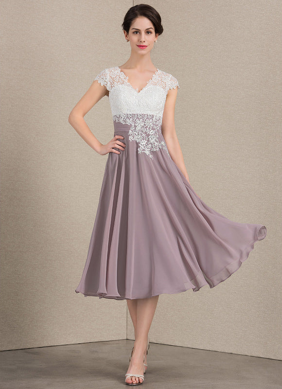 Robe Trapèze Violet Éclat Satiné