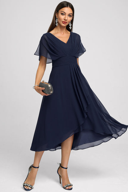 Robe Trapèze Flottante Verte - gallery 3