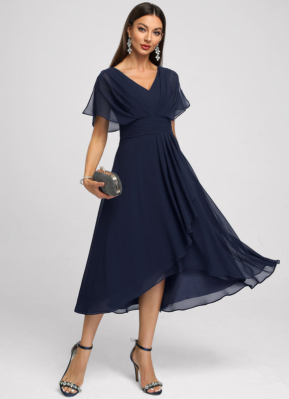 Robe Trapèze Flottante Verte - gallery 3