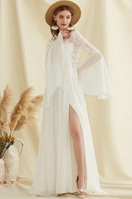 Robe Trapèze Éthérée Satinée - gallery 3