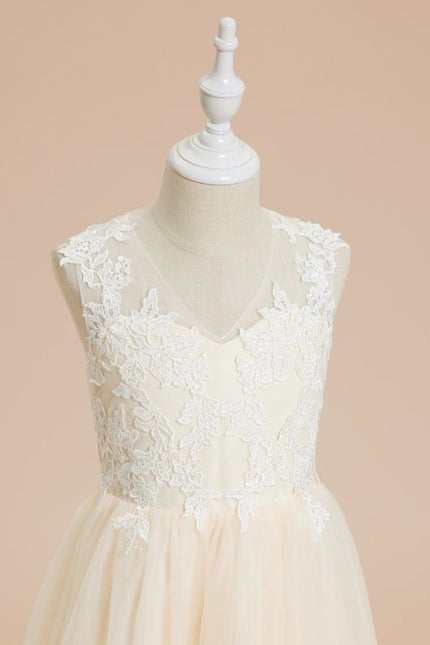 Robe Trapèze Crémeuse Enchantée - gallery 1