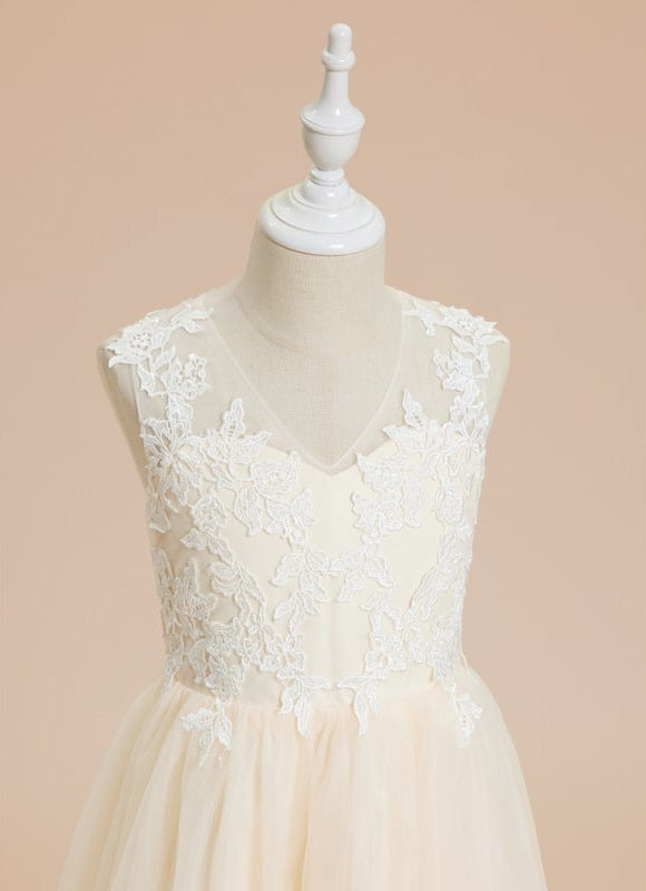 Robe Trapèze Crémeuse Enchantée - gallery 1