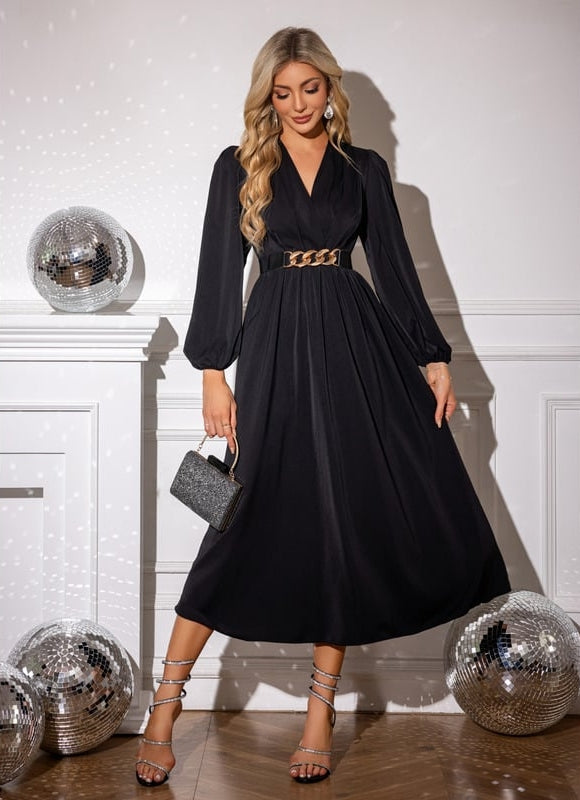 Robe Trapèze Charme Sombre - gallery 1