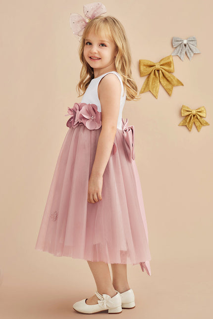 Robe Trapèze Fleur De Satin - gallery 2