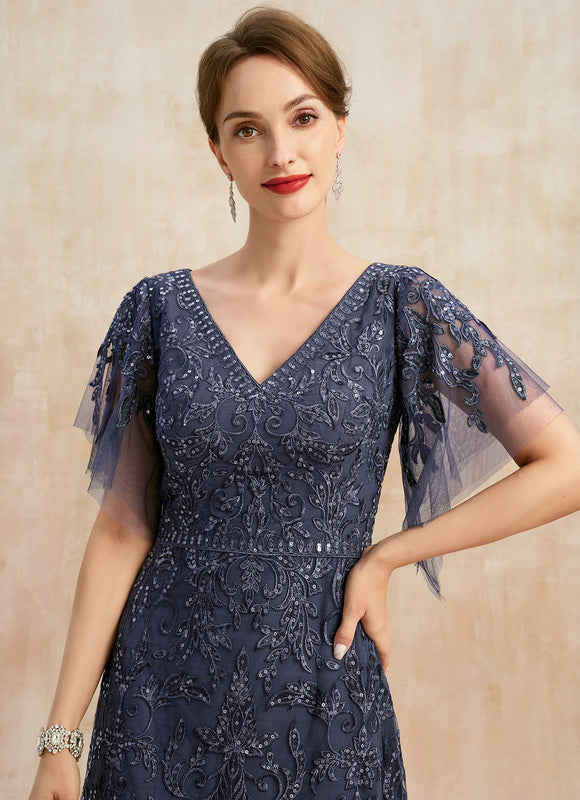 Robe Trapèze Élégance Tulle Cristal - gallery 1