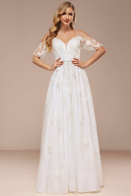 Robe Trapèze Éclat De Dentelle - gallery 6