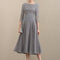 Robe Trapèze Lilas Élégant