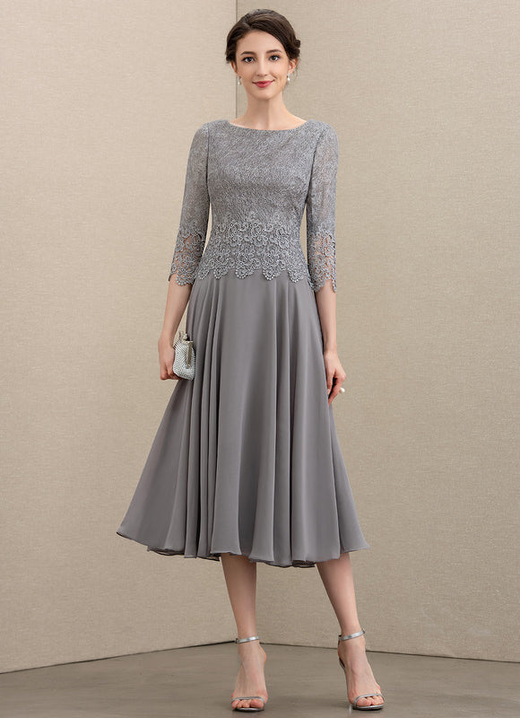 Robe Trapèze Lilas Élégant