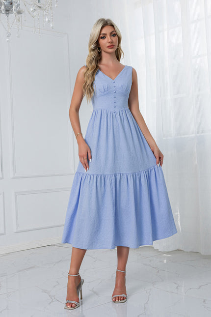 Robe Trapeze Volant - gallery 3
